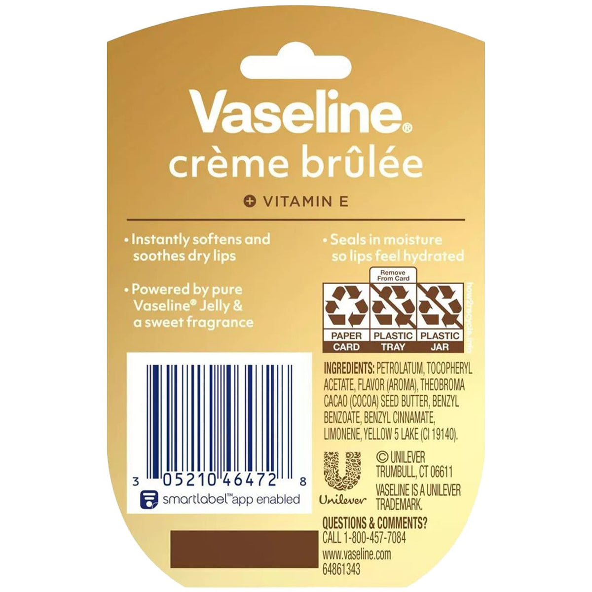 Vaseline open jar texture showing smooth petroleum jelly and easy scoop application