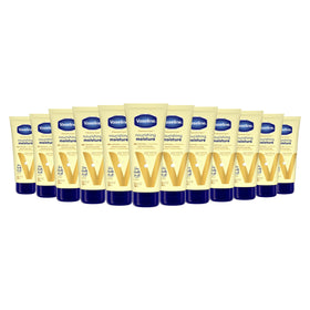 Vaseline front packaging showing bottle and label, clear brand hydration benefit