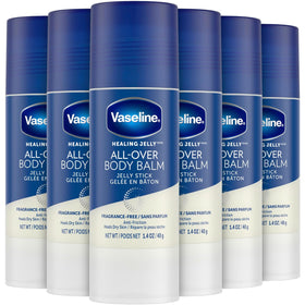 Vaseline front packaging stick showing travel-size convenience and protection
