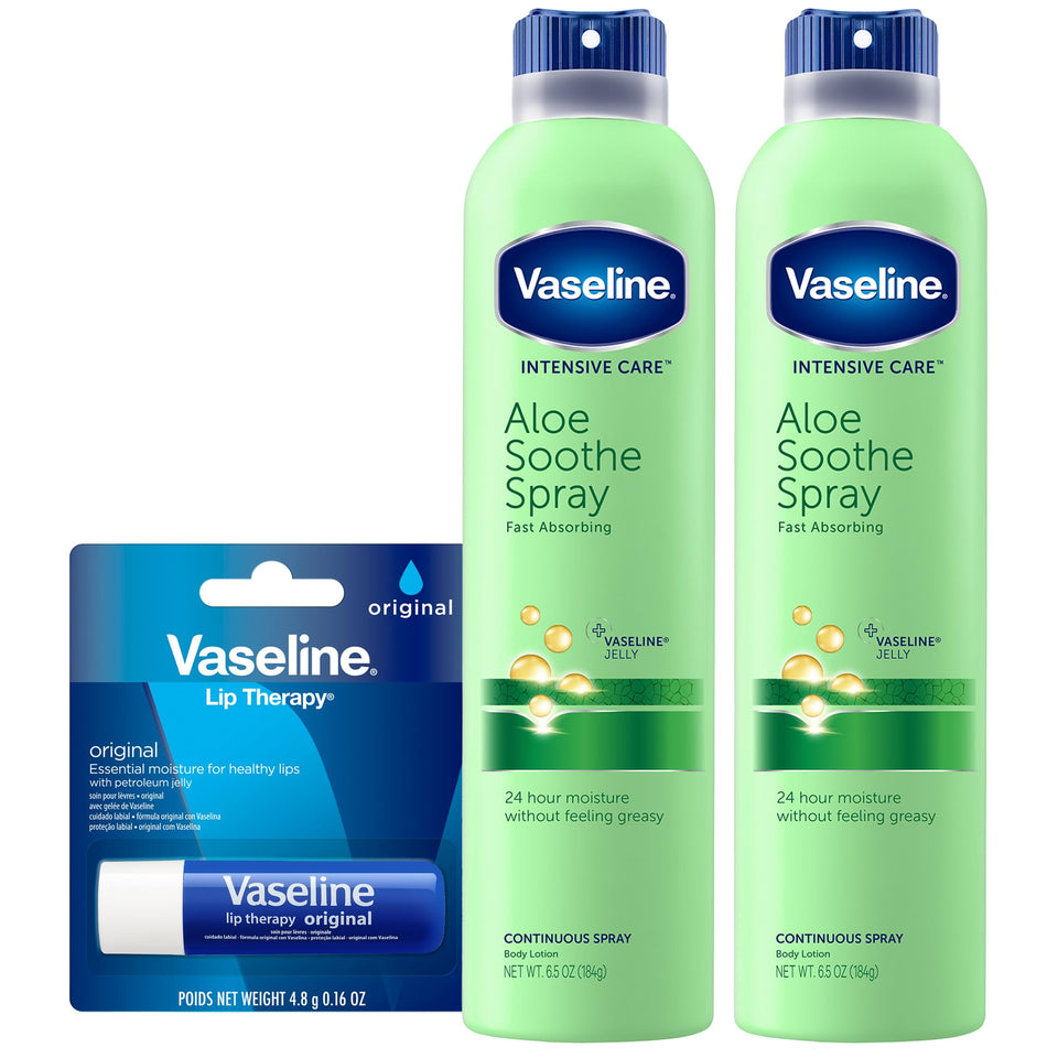 Vaseline front packaging showing twin pack and easy daily moisture