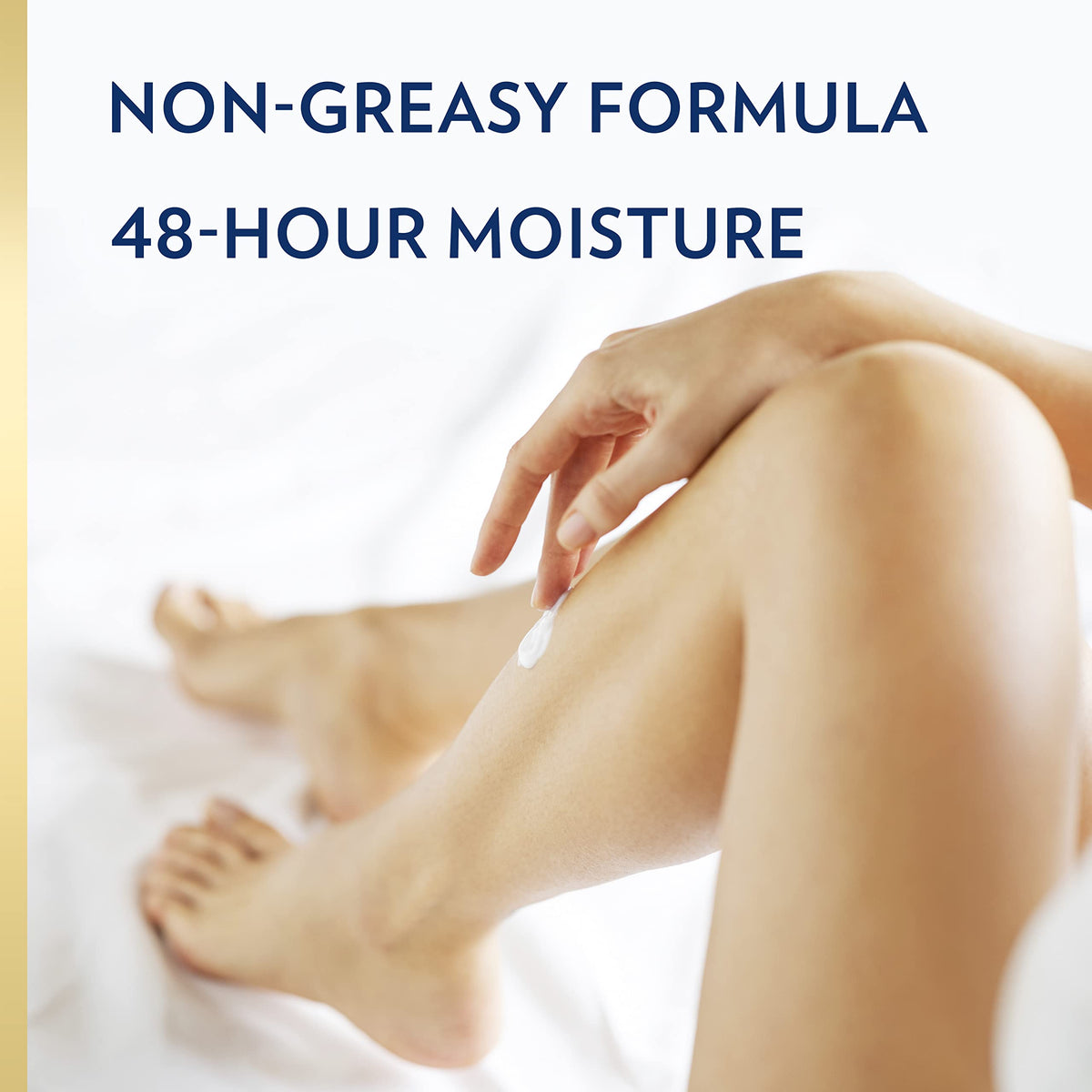 Vaseline applied to hands demonstrating quick absorption and immediate hydration