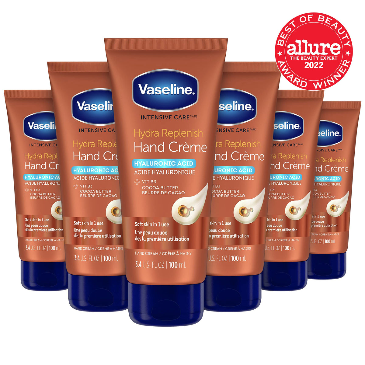 Vaseline open tube texture demonstrating smooth non-greasy absorption
