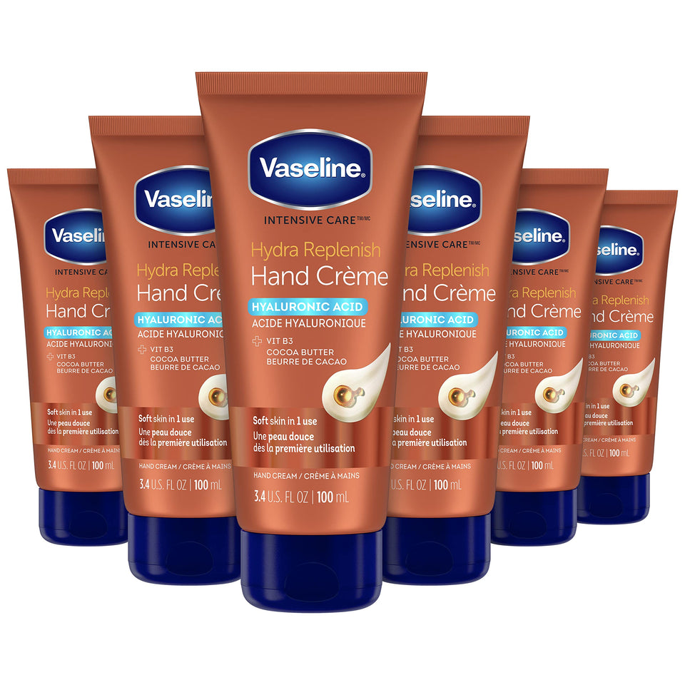 Vaseline front packaging showing product and quick hydration benefit