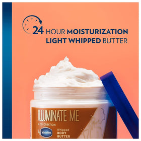 Vaseline jar in hand for size comparison and easy use