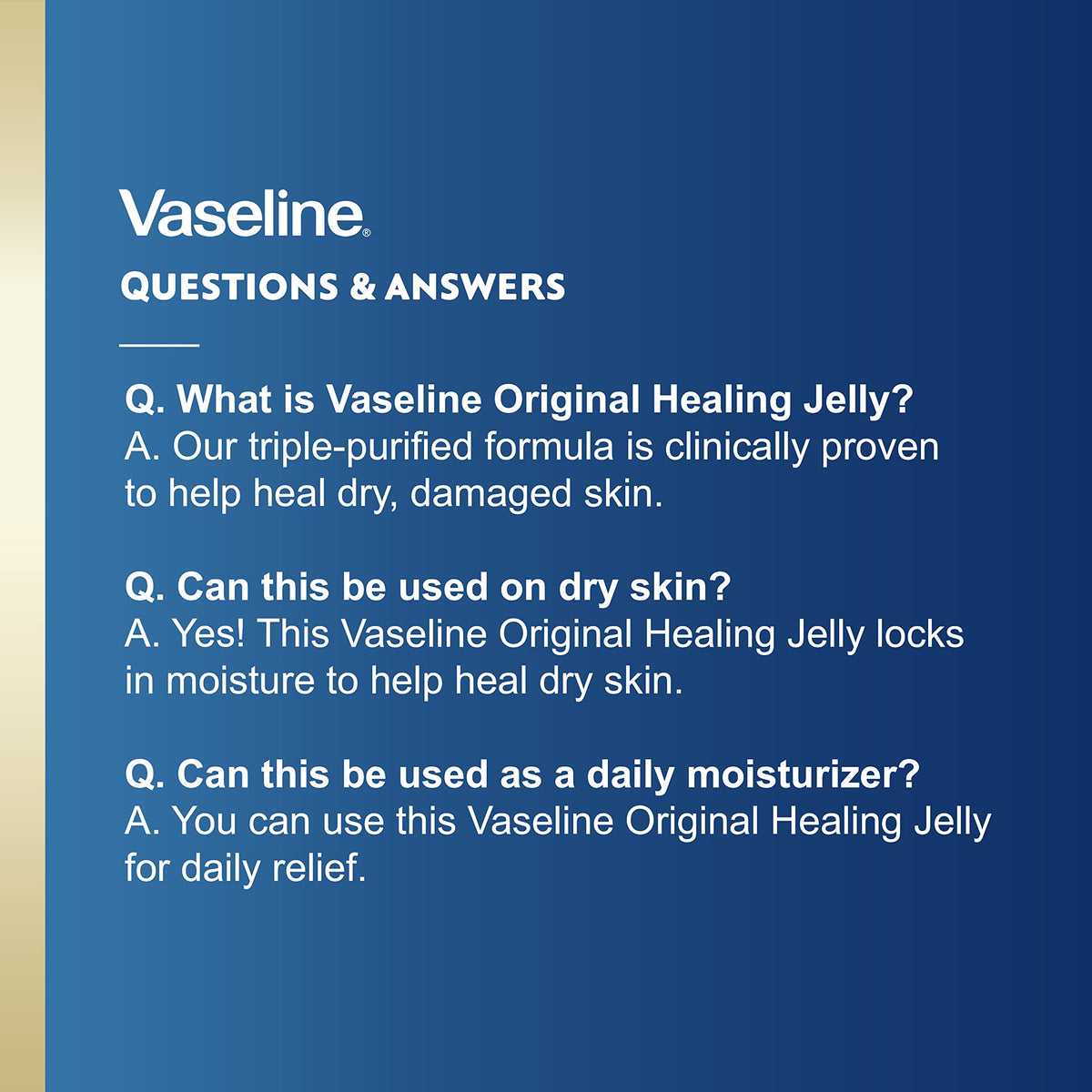 Vaseline label and ingredients closeup showing brand trust and simple formulation