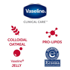 Vaseline lifestyle bathroom counter display offering everyday accessible skin care