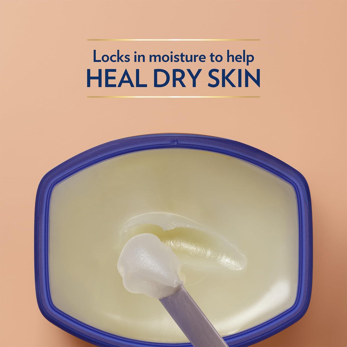 Vaseline applied to lips and cuticles demonstrating quick softening