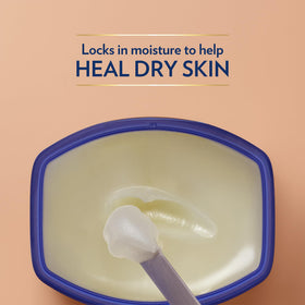 Vaseline applied to lips and cuticles demonstrating quick softening