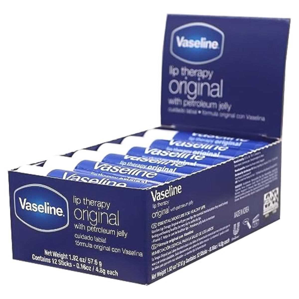 Vaseline closed stick detail highlighting compact design for easy carrying