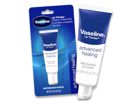 Vaseline pot on nightstand indicating overnight moisture retention benefit