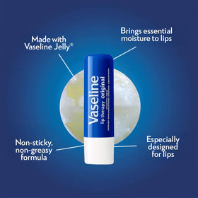 Vaseline open cap with balm exposed ready for precise lip application benefit