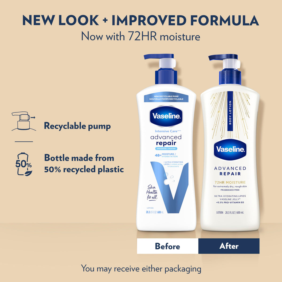 Vaseline lotion on hand demonstrating fast absorption and non-greasy hydration