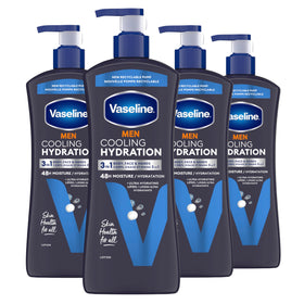 Vaseline front packaging showing menthol cooling and 3-in-1 benefit