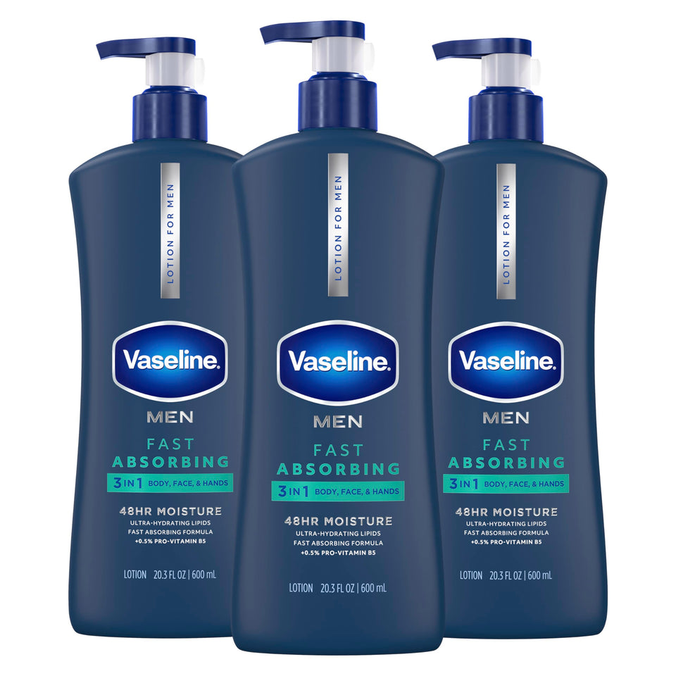 Vaseline front packaging showing product and size for quick identification and confidence