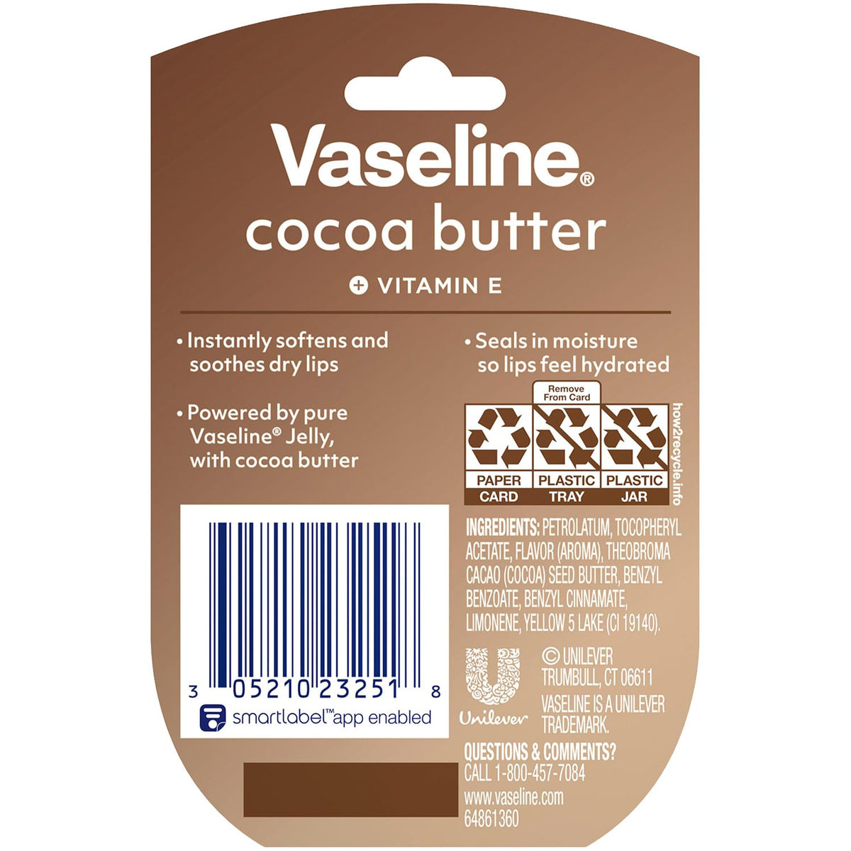 Vaseline open mini jar texture close-up demonstrating smooth moisturizing finish