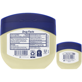 Vaseline open jar close-up showing smooth texture to lock moisture