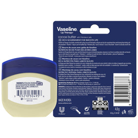 Vaseline open jar texture close-up highlighting smooth cocoa butter blend