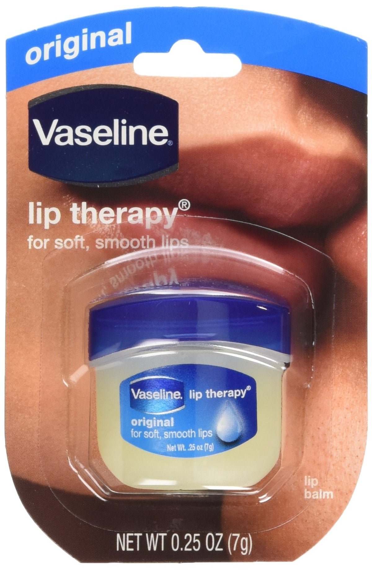 Vaseline mini jars front packaging showing brand and two-pack display for convenience