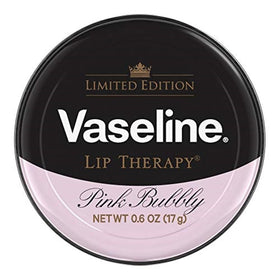 Vaseline Pink Bubbly front tin showing chic pink packaging and collectible appeal