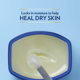 Using Vaseline on an elbow to protect and soften rough skin