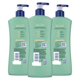 Vaseline pump dispensing lotion close-up emphasizing quick, precise application