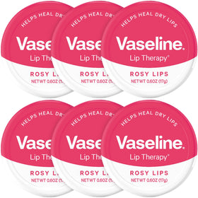 Vaseline front tin showing rosy lips packaging and compact convenience