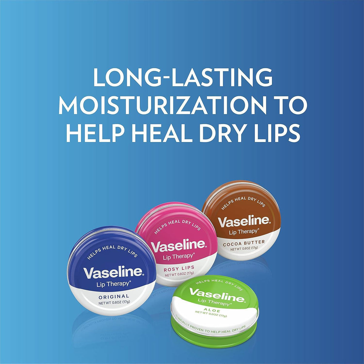 Vaseline label close-up showing brand and product information clearly