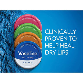 Vaseline rosy lips in a purse setting showing on-the-go hydration and quick touch-ups