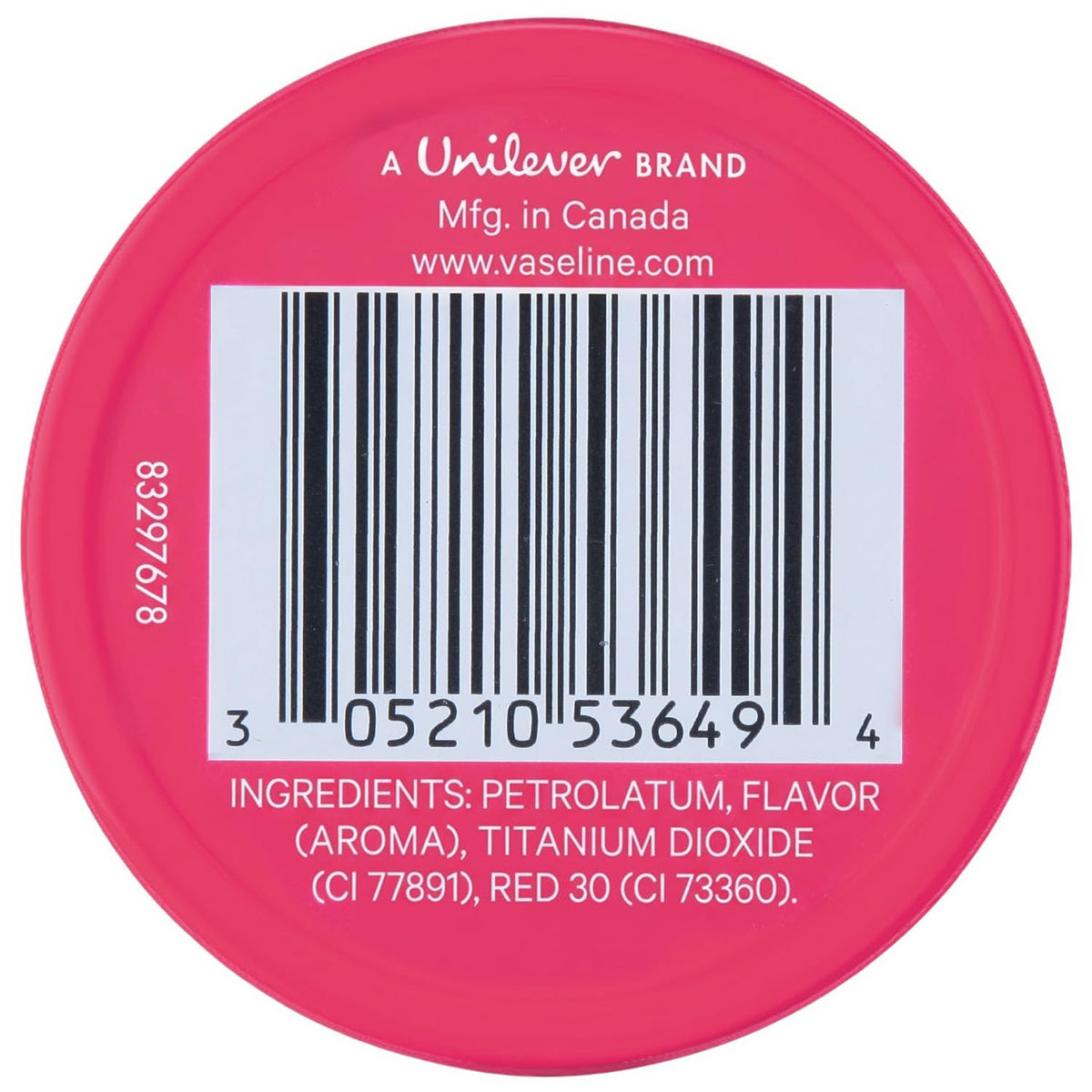 Vaseline open tin texture close-up showing smooth balm for quick use