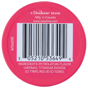 Vaseline open tin texture close-up showing smooth balm for quick use