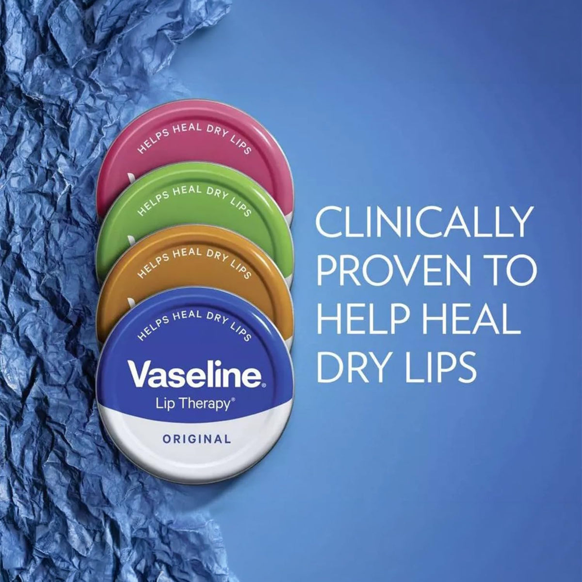 Vaseline tin next to coin showing size comparison and travel readiness