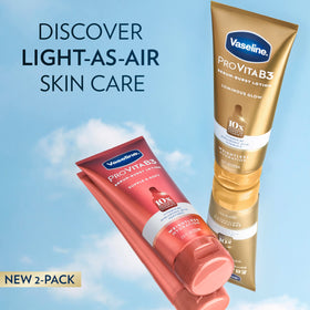 Vaseline serum-burst texture with droplets demonstrating fast absorption benefit