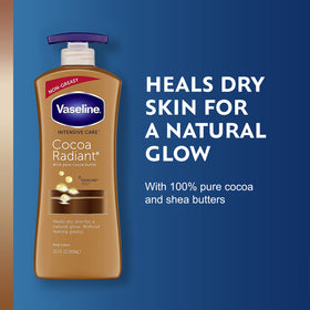 Vaseline cocoa shimmer jelly stick closed for portable glow on-the-go