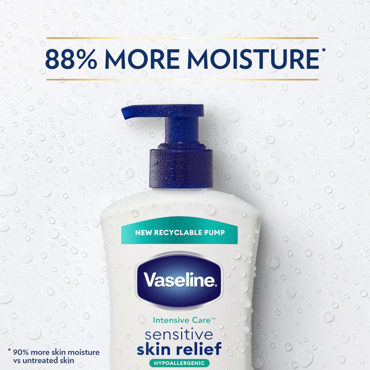 Vaseline bottle next to hand showing large 20.3 oz size for value