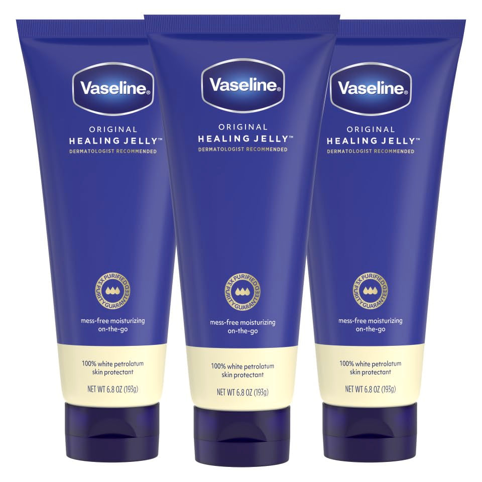 Vaseline tube front packaging showing brand and mess-free benefit