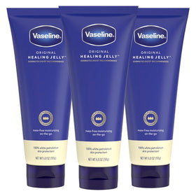 Vaseline tube front packaging showing brand and mess-free benefit
