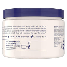 Vaseline whipped texture close-up demonstrating creamy hydration