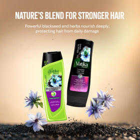 Vatika Naturals shampoo lather texture demonstrating gentle cleanse