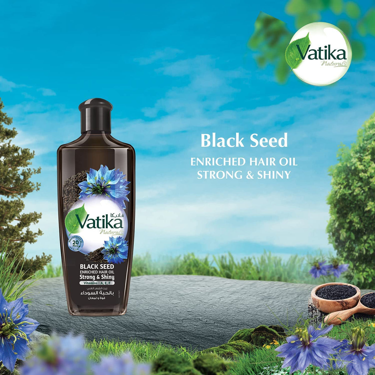 vatika naturals oil drop close-up showing smooth texture and absorbency