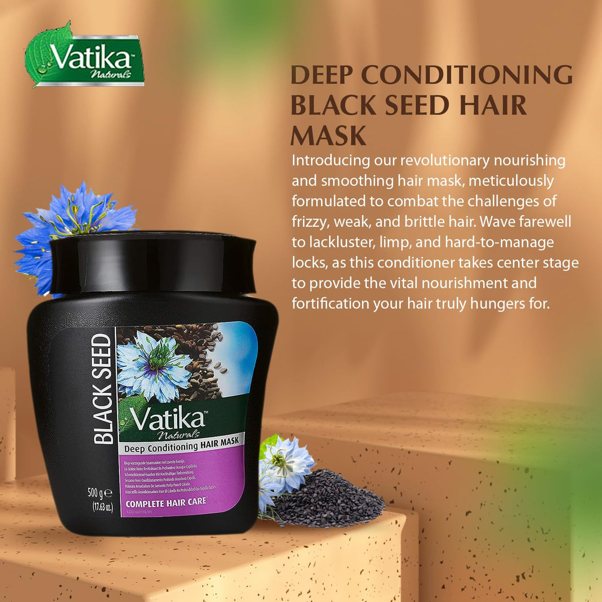 Vatika Naturals being applied to damp hair demonstrating easy coverage