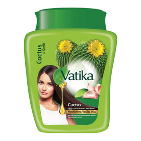 Vatika Naturals jar front view showing product branding and hydration benefit