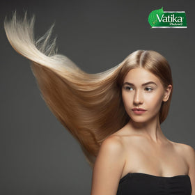 Vatika Naturals on a bathroom shelf styling-ready and routine-friendly