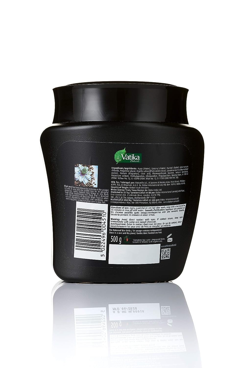 Vatika Naturals open jar texture close-up displaying rich creamy mask