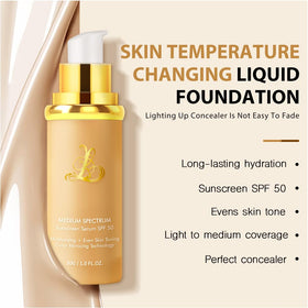 VBEYD texture closeup of liquid foundation demonstrating smooth, hydrating finish