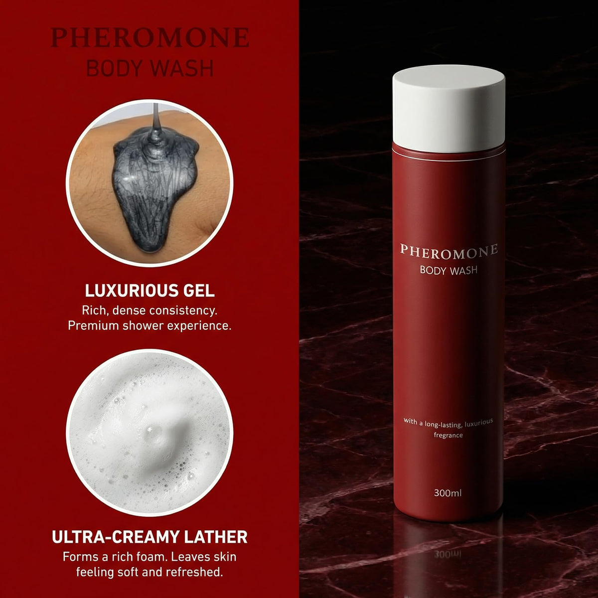 Vbolre man showering lifestyle image conveying confidence and long-lasting freshness