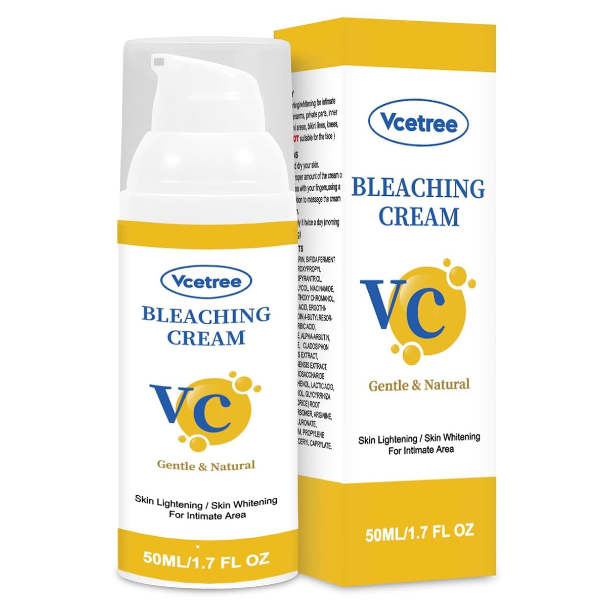 Vcetree cream absorbed into skin close-up showing non-greasy finish benefit