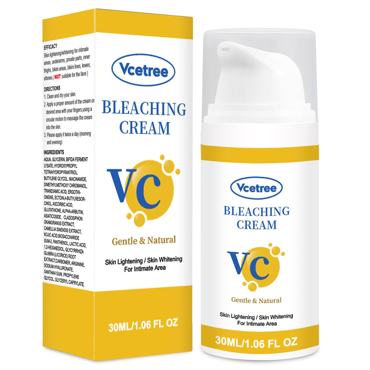 Vcetree on bathroom counter in lifestyle scene showing daily routine convenience