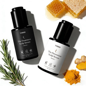 VDBHI scalp serum dropper dispensing clear formula for precise application
