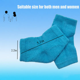 VDFZHL socks next to a ruler showing universal size fit benefit