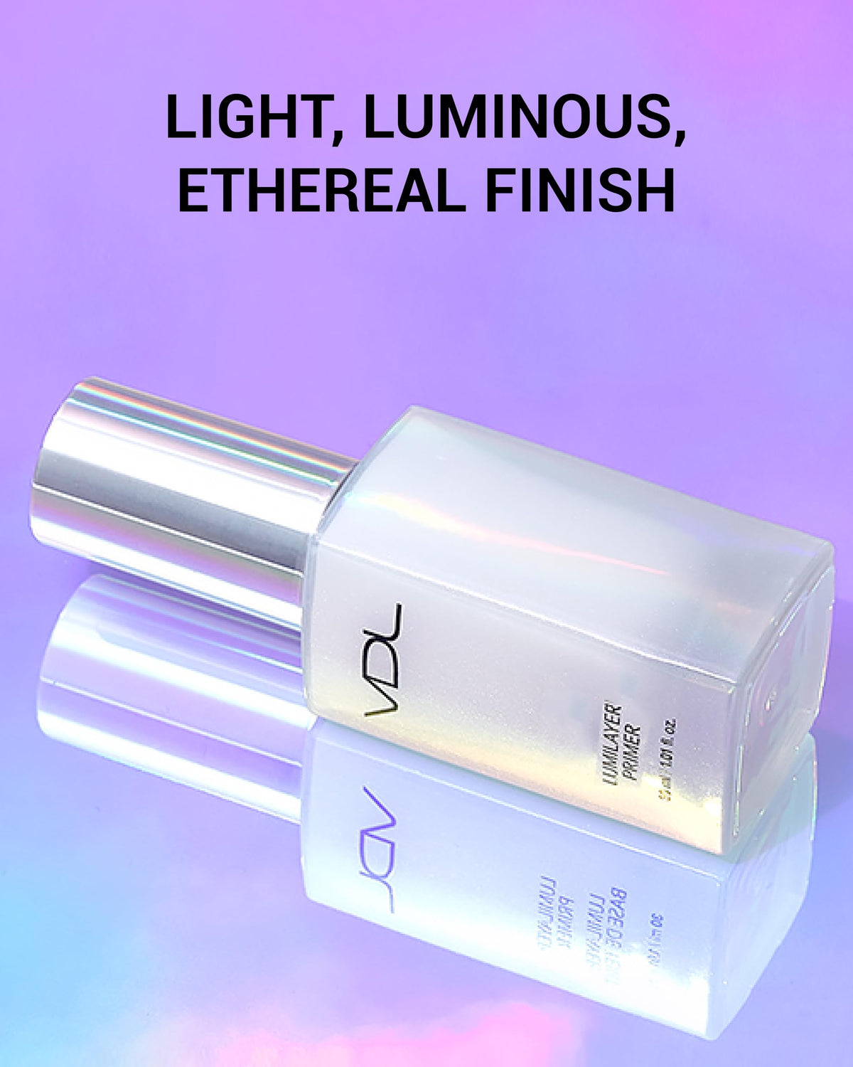 VDL primer bottle in hand to show actual size and travel-friendly benefit